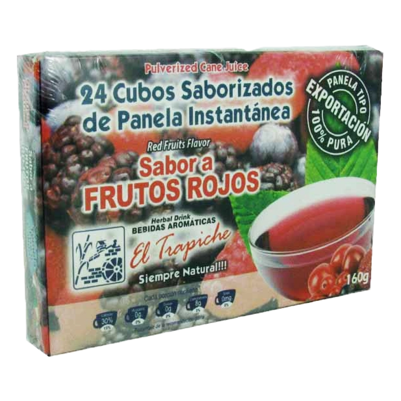 AROMATICA PANELA EL TRAPICHE SABOR FRUTOS ROJOS X 24 UND